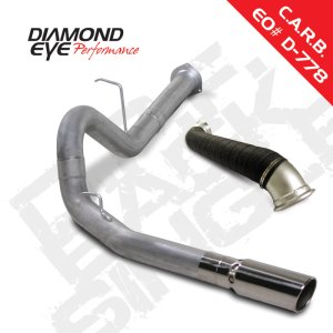 GMC 2500 Performance Exhaust - Diamond Eye Performance - DPF Back SGL w/ Turbo Direct Pipe - `07-`10